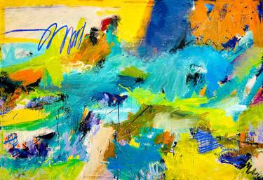 Original Abstract Expressionism Abstract Paintings by Cristine Balarine