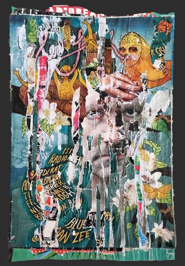 Original Expressionism Culture Collage by Helena Zanting