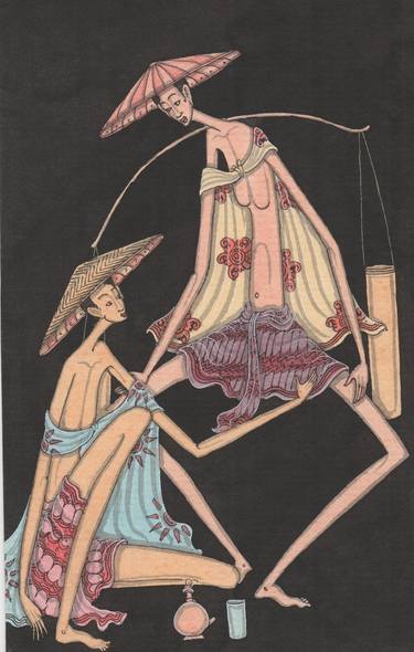 Print of Art Deco Culture Drawings by Christian Utama