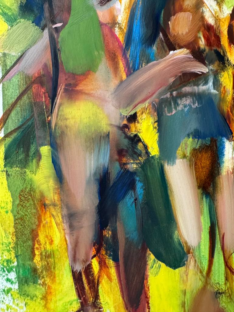Original Abstract People Painting by Albina Onay