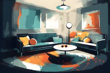 Artistic Modern Living Room thumb
