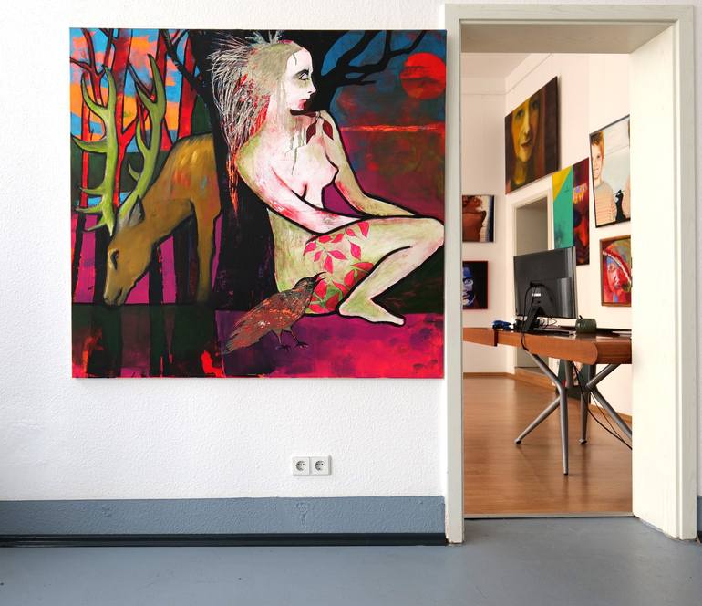 Original Contemporary Nude Painting by Gabriele Luise Koch