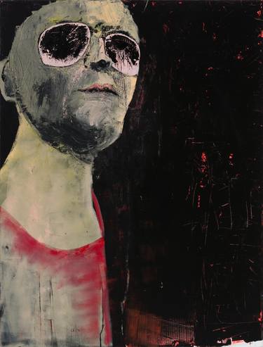 Original Abstract Expressionism Portrait Paintings by Gabriele Luise Koch
