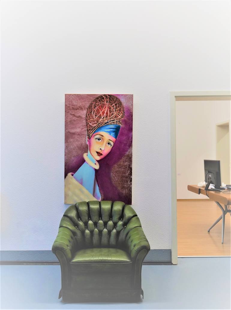 Original Abstract People Painting by Gabriele Luise Koch