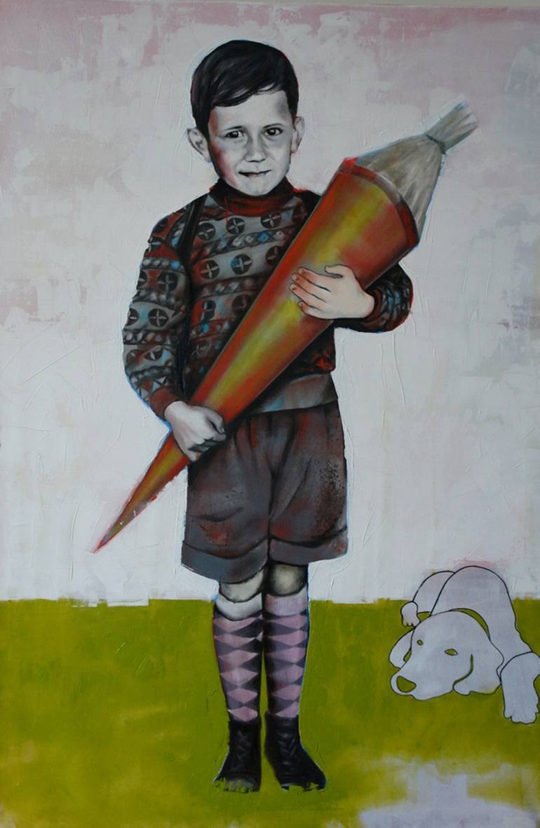 Original Contemporary Children Painting by Gabriele Luise Koch