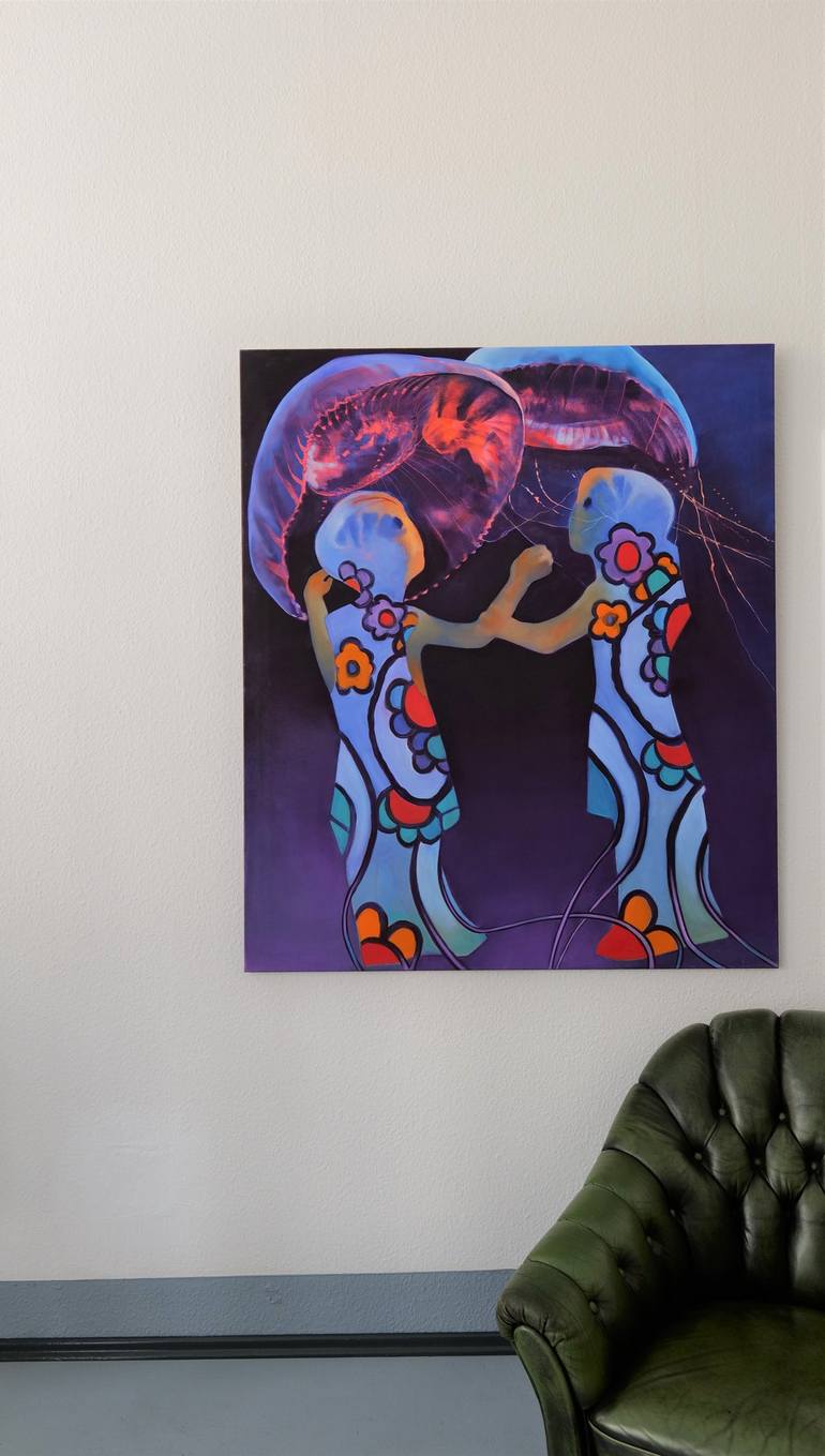 Original Fine Art Outer Space Painting by Gabriele Luise Koch