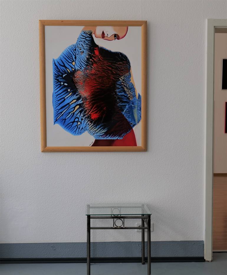 Original Expressionism People Painting by Gabriele Luise Koch