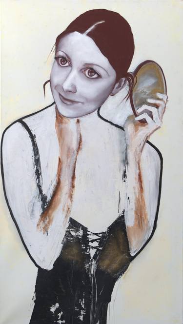 Original Abstract Portrait Paintings by Gabriele Luise Koch