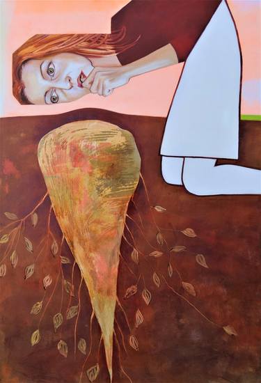 Original Figurative Abstract Paintings by Gabriele Luise Koch