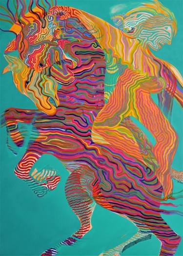 Print of Fine Art Horse Paintings by Gabriele Luise Koch