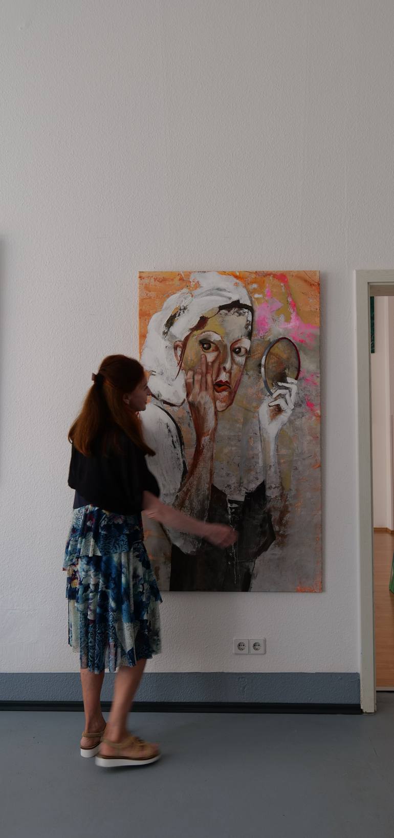 Original Portraiture Women Painting by Gabriele Luise Koch