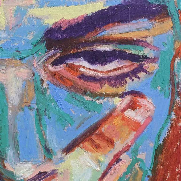 Original Fauvism People Painting by G Carta