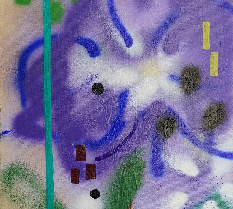 Original Abstract Expressionism Floral Painting by Yizi Shen