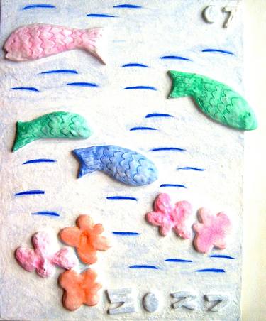 Original Conceptual Fish Paintings by DongJu Kim