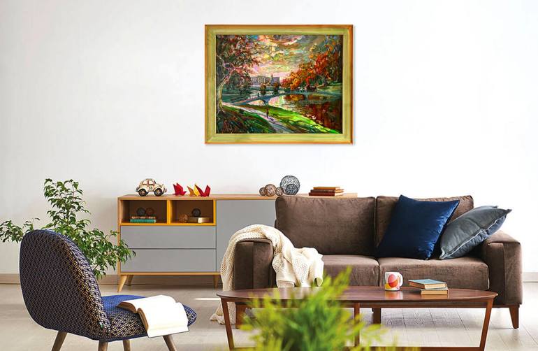 Original Impressionism Cities Painting by Andriy Nekrasov