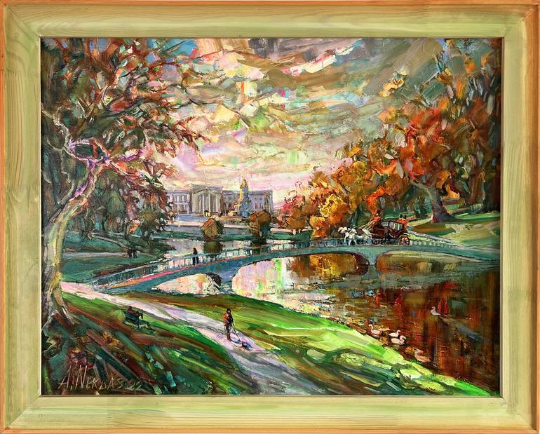 Original Impressionism Cities Painting by Andriy Nekrasov