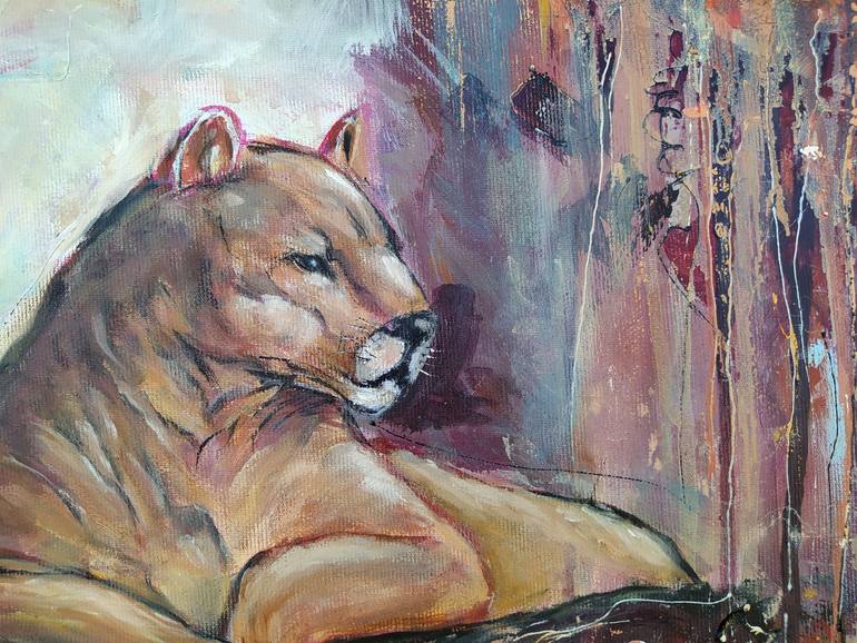 Original Abstract Animal Painting by Andrea Milodanovic