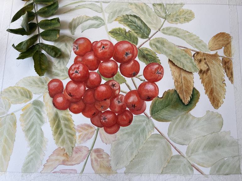 Original Contemporary Botanic Painting by Inessa Falina