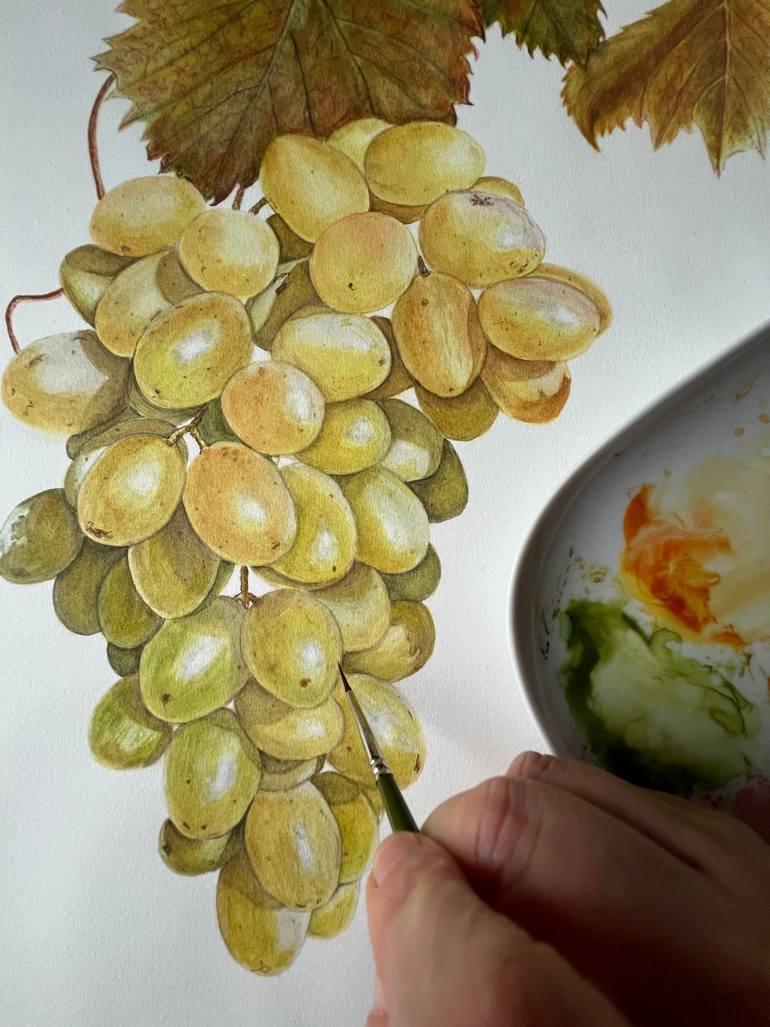 Original Contemporary Botanic Painting by Inessa Falina