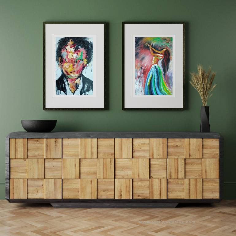 Original Conceptual Women Painting by Leila Li