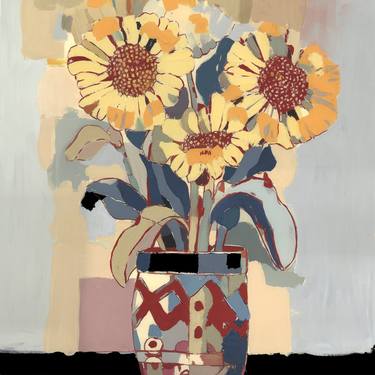 Original Expressionism Floral Paintings by Ruth Dial