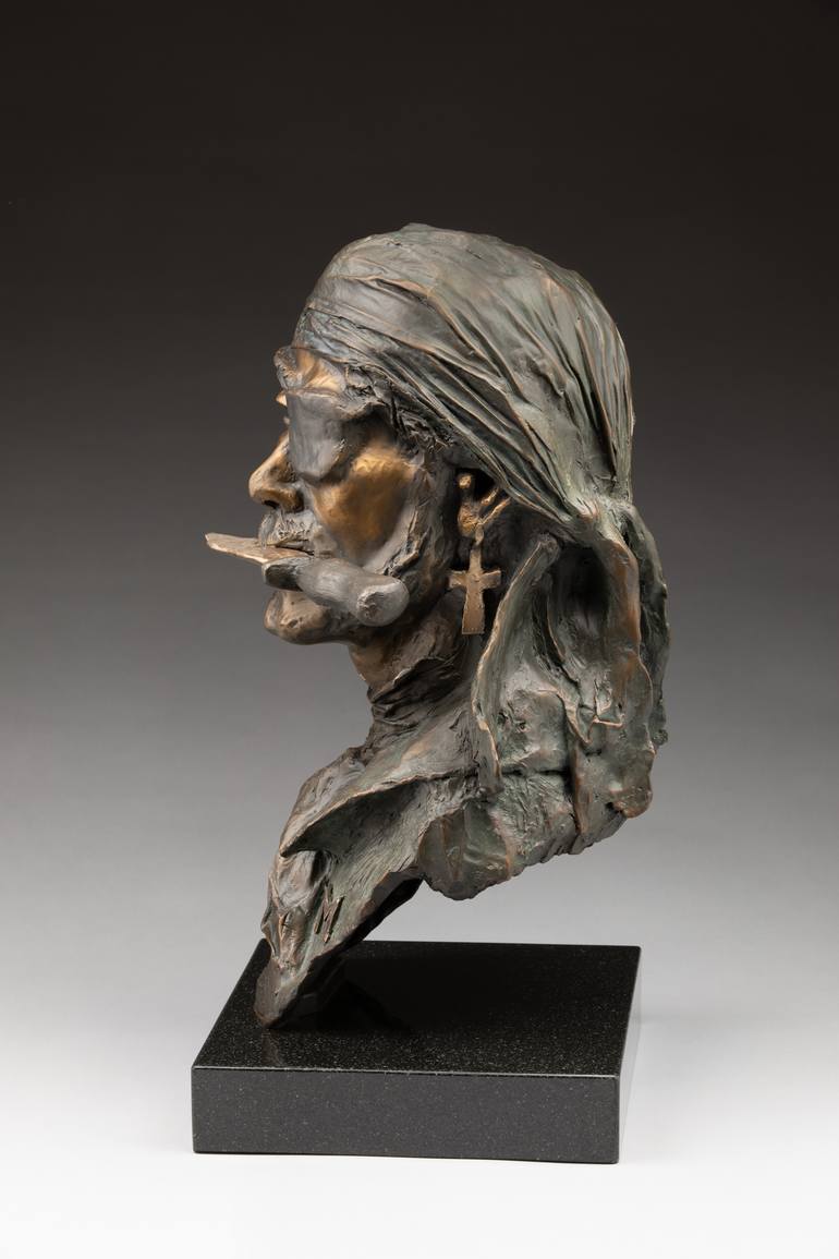 Original Conceptual Pop Culture/Celebrity Sculpture by Joel Ernster