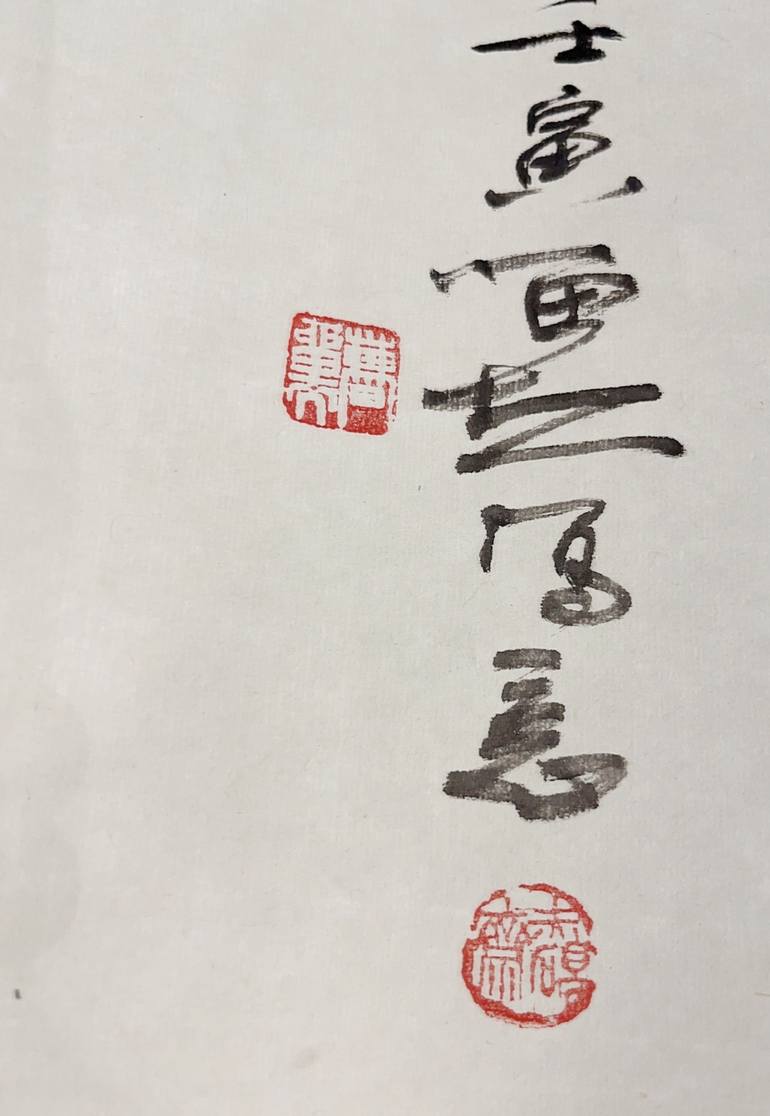 Original Impressionism People Painting by Modern Chinese Ink Art Institute 
