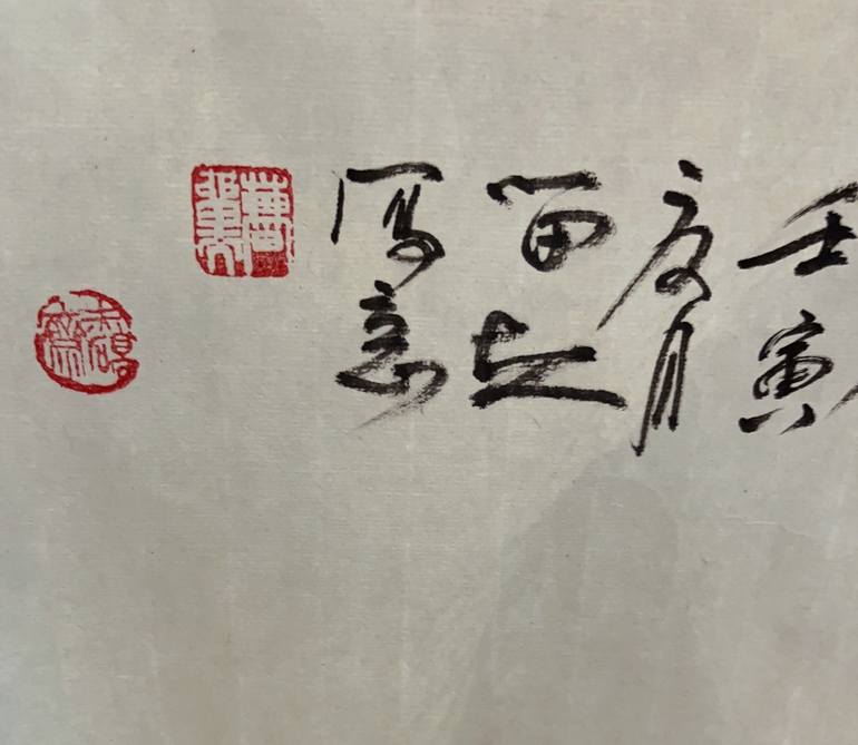 Original Impressionism People Painting by Modern Chinese Ink Art Institute 