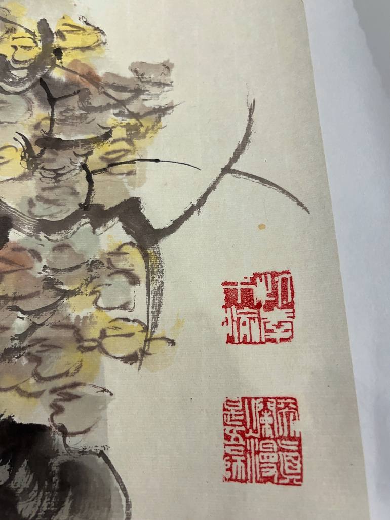 Original Impressionism People Painting by Modern Chinese Ink Art Institute 