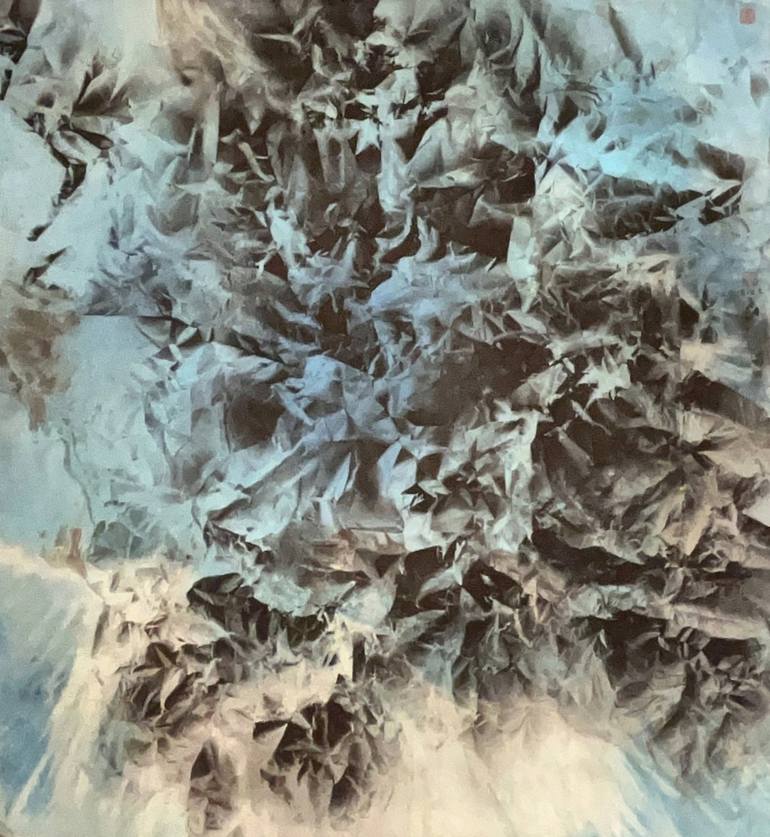 No Name By Zhu Hanyun（Wrinkling Spray Painting Series） Painting by