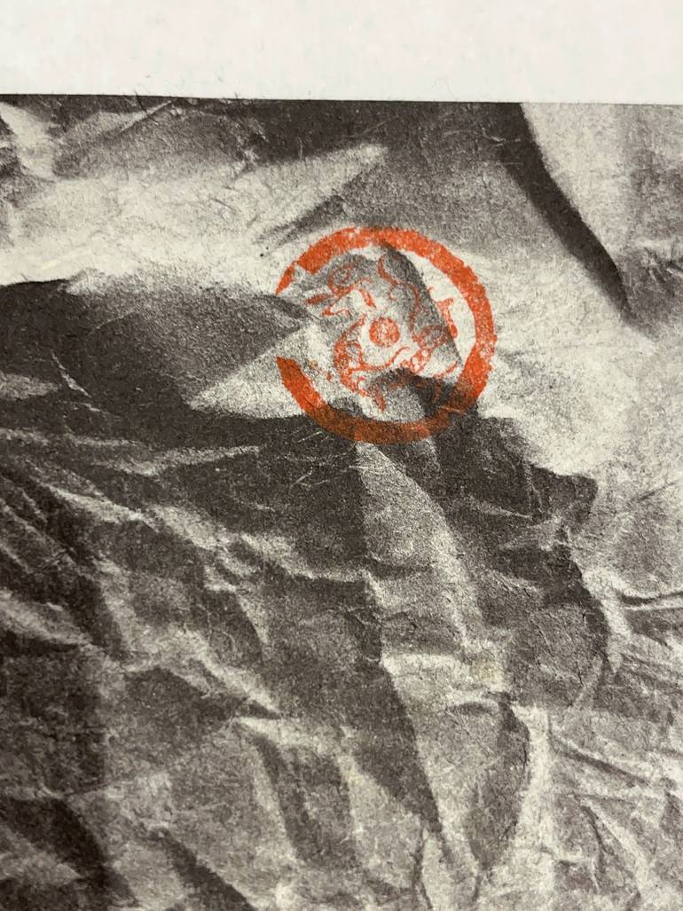 No Name By Zhu Hanyun（Wrinkling Spray Series） Painting by Modern