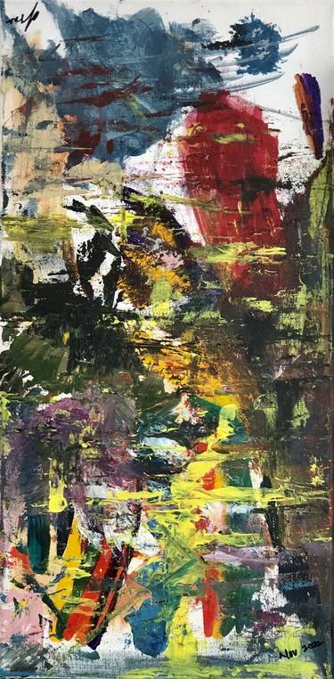 Original Abstract Expressionism Abstract Paintings by Joe Iee