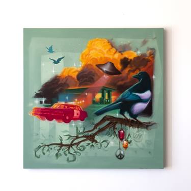 Original Surrealism Graffiti Paintings by Chris Butcher