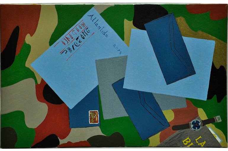 Original Time Painting by Silvano Fabene  Conceptual Art on Canvas  kayros