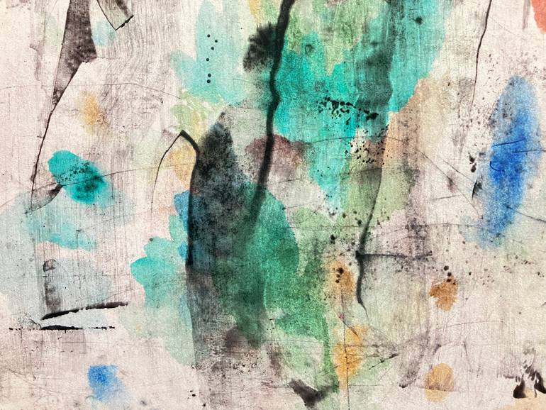 Original Abstract Expressionism Abstract Printmaking by Ales Fulin