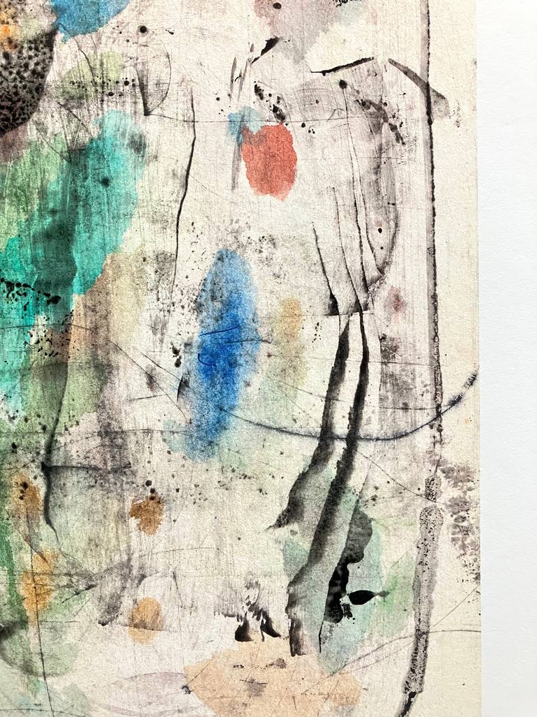 Original Abstract Expressionism Abstract Printmaking by Ales Fulin