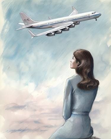 Print of Illustration Airplane Drawings by Patrick McGuirk