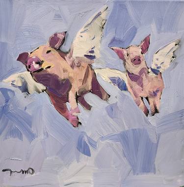 Original Expressionism Animal Paintings by Xcel Gallery