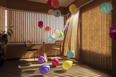 Balloons and Curtain 150x100cm thumb