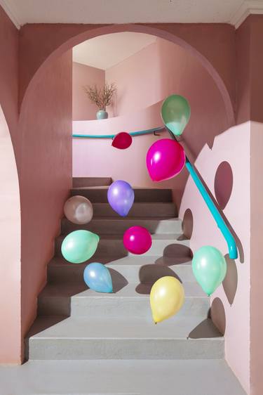 Balloons and Stairs 150x100 cm thumb