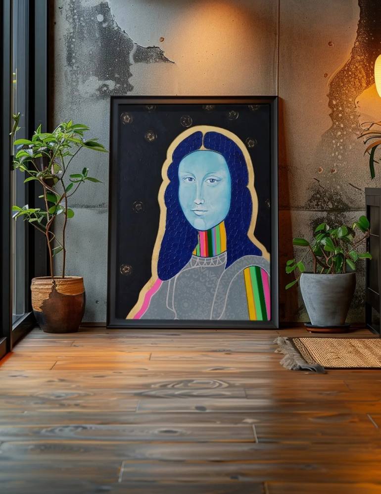 Original Abstract People Painting by Urszula Kozinska