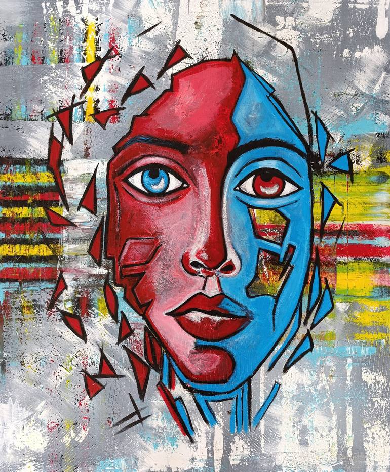 Original Surrealism Abstract Paintings by Urszula Kozinska