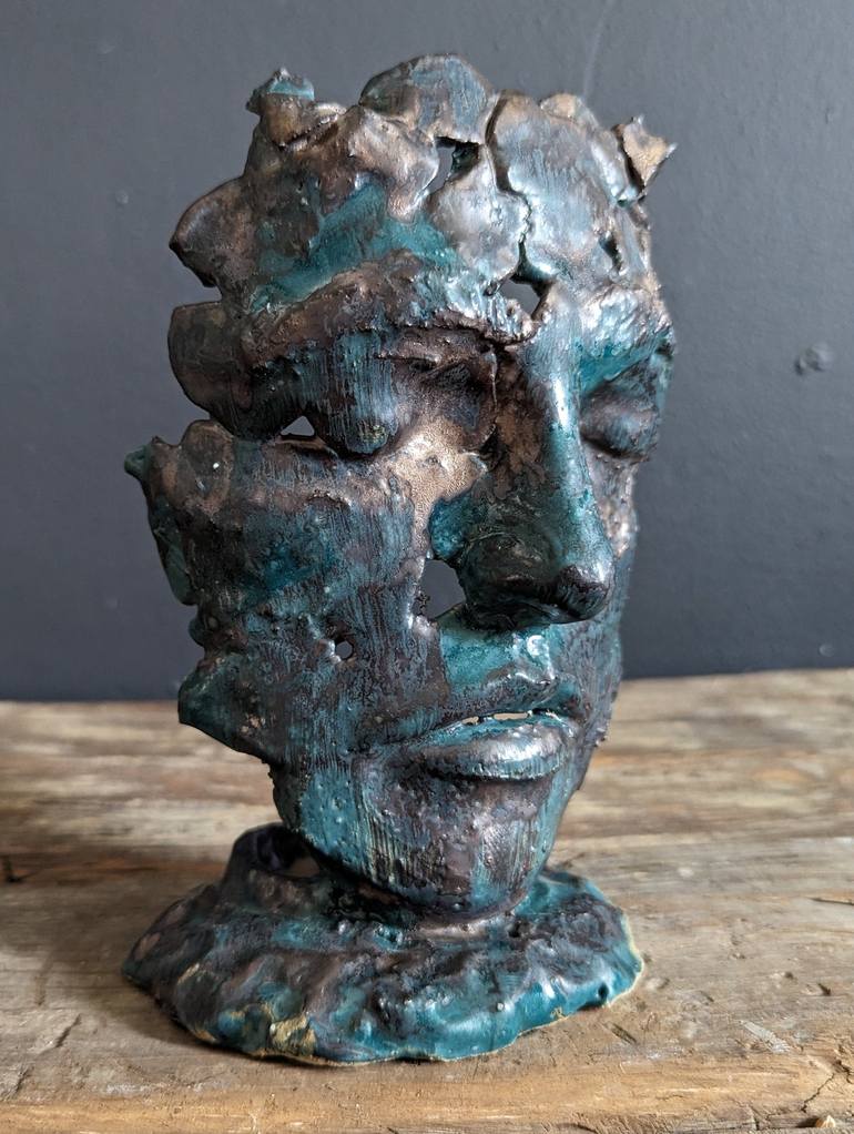 Original 3d Sculpture Mortality Sculpture by Richard Kirman