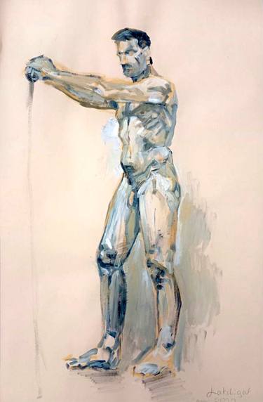 Print of Men Paintings by Konstantin Lakstigal