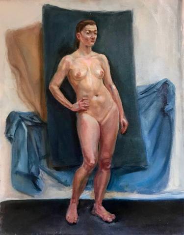 Print of Nude Paintings by Konstantin Lakstigal