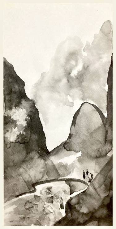 Original Conceptual Landscape Drawings by Konstantin Lakstigal