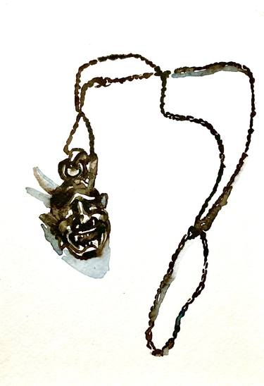 Pendant in the form of a Japanese demon oni thumb