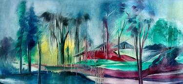 Print of Abstract Nature Paintings by Abhay Munshi