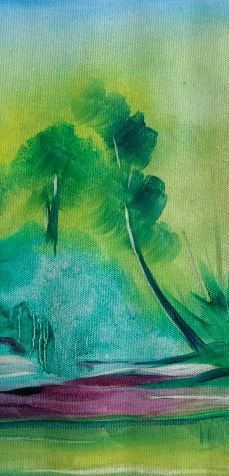 Original Abstract Nature Painting by Abhay Munshi