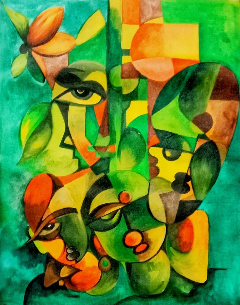 Print of Abstract Paintings by Abhay Munshi